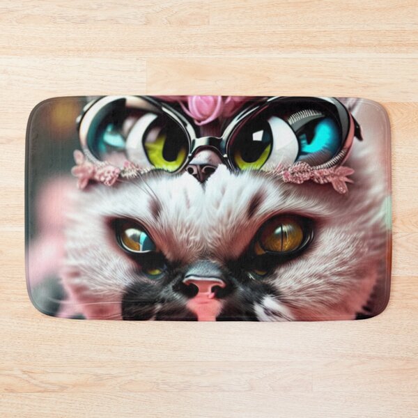 Item preview, Cat Snake Pink with classical glasses designed and sold by Canala77.