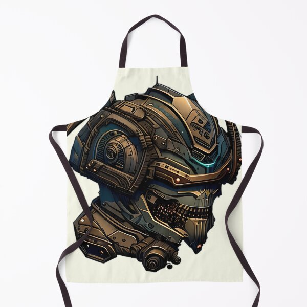 Item preview, The Synthesis of Man and Machine - A Skull with a Futuristic Helmet designed and sold by GalihDA.