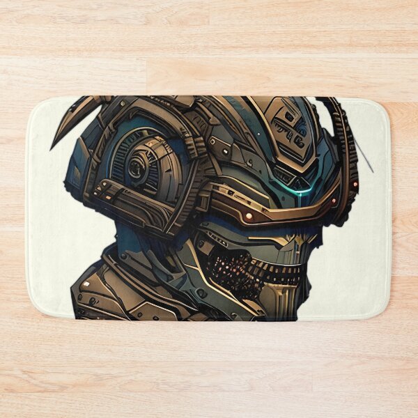 Item preview, The Synthesis of Man and Machine - A Skull with a Futuristic Helmet designed and sold by GalihDA.