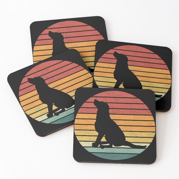 Item preview, Dog Lover - Vintage Sunset Dog Silhouette designed and sold by Dapperly Tees.