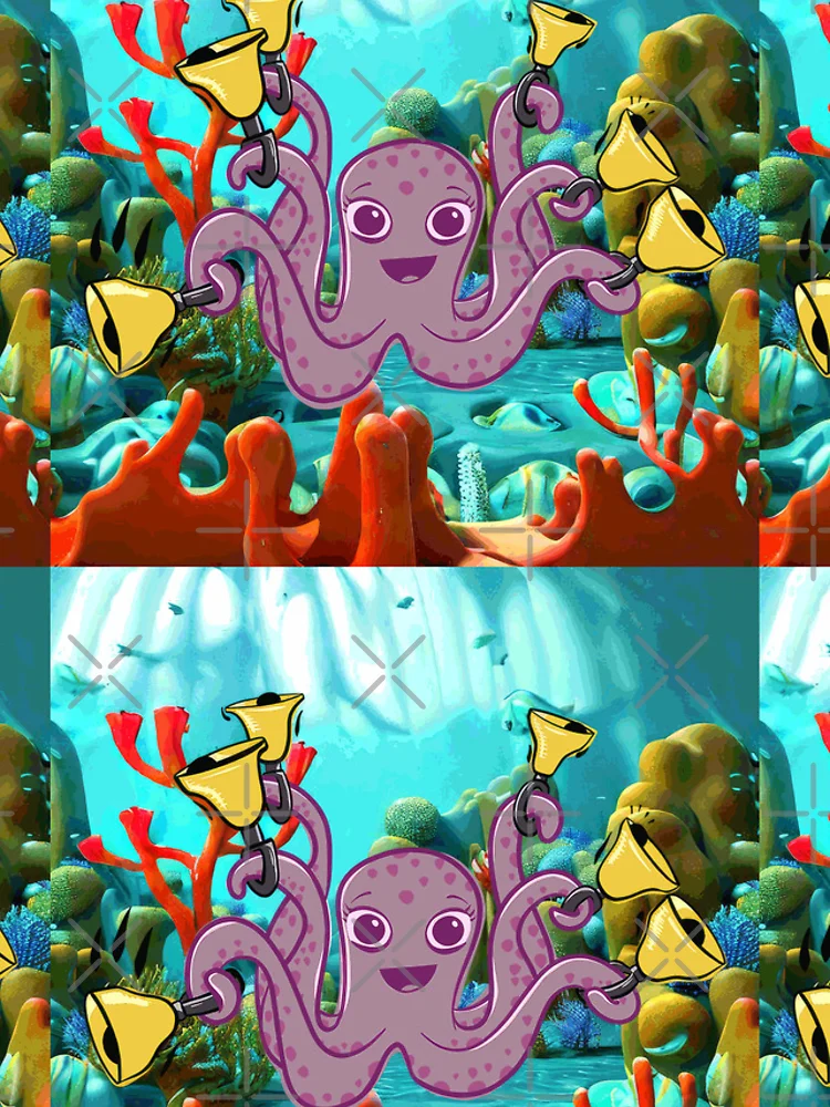 Thumbnail 4 of 4, iPhone Case, Octopus Handbell Ringer In The Sea designed and sold by SubtleSplit.