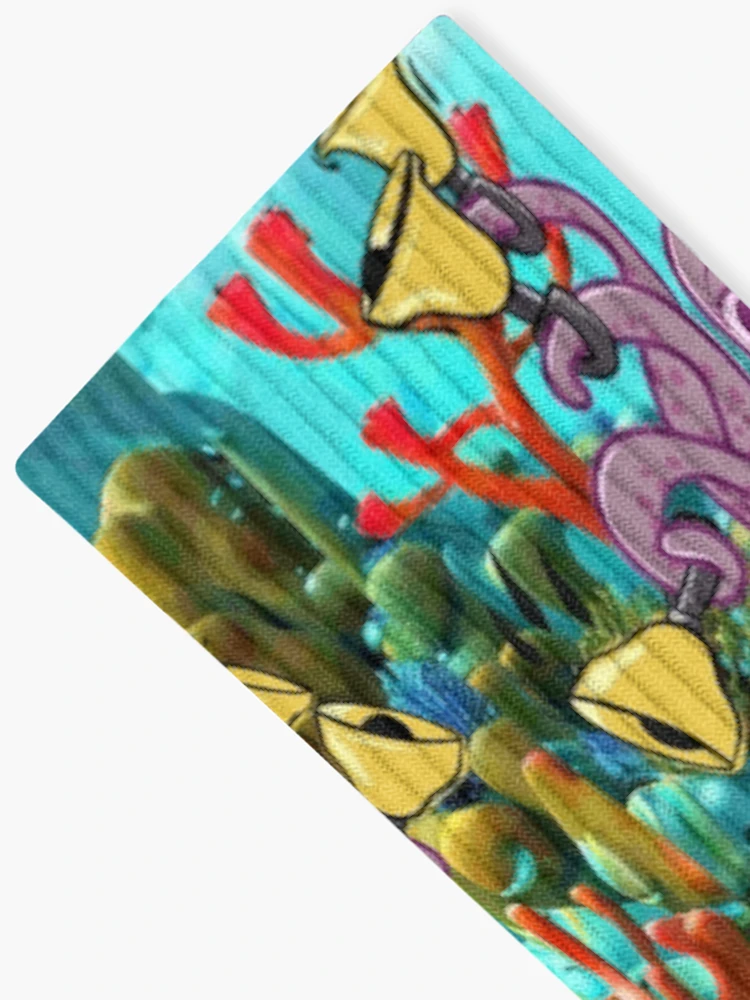 Thumbnail 2 of 5, Socks, Octopus Handbell Ringer In The Sea designed and sold by SubtleSplit.