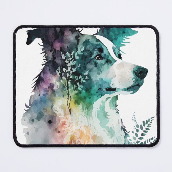 Item preview, A Watercolor of a Border Collie - Boho Animals designed and sold by GVRDesign.