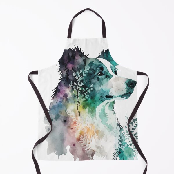 Item preview, A Watercolor of a Border Collie - Boho Animals designed and sold by GVRDesign.