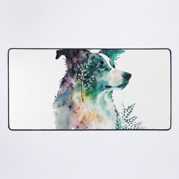 Item preview, A Watercolor of a Border Collie - Boho Animals designed and sold by GVRDesign.