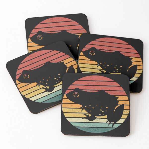 Item preview, Frog Lover - Vintage Sunset Frog Silhouette designed and sold by Dapperly Tees.