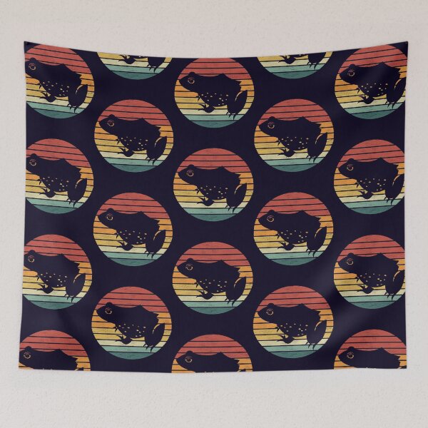 Item preview, Frog Lover - Vintage Sunset Frog Silhouette designed and sold by Dapperly Tees.