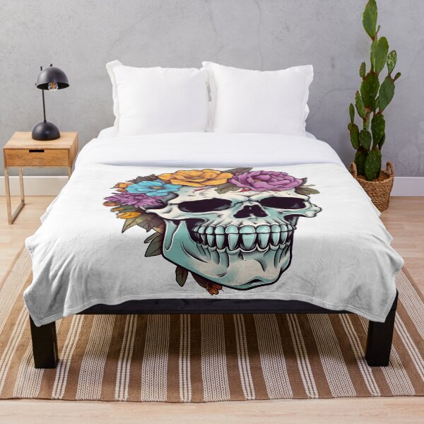 Item preview, Skull And Flowers 2 designed and sold by Patrick Brodeur.