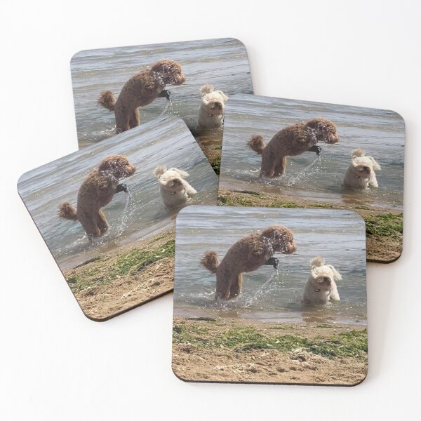 Item preview, The Joy of Dogs Playing designed and sold by Roz McQuillan Fine Art & Photography.