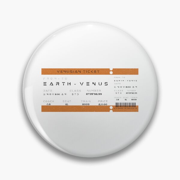 Item preview, Earth to Venus Venusian Train Ticket designed and sold by theredfoxs.