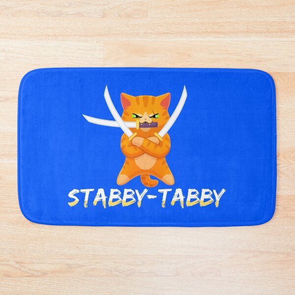 Item preview, Stabby Tabby - Orange Cat Pun designed and sold by Chonkitty.