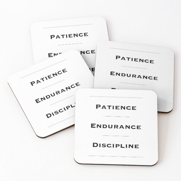 Item preview, Patience, Endurance, Discipline - Motivational Quotes. Inspirational Quotes. Entrepreneur Gift. designed and sold by Read This Already.