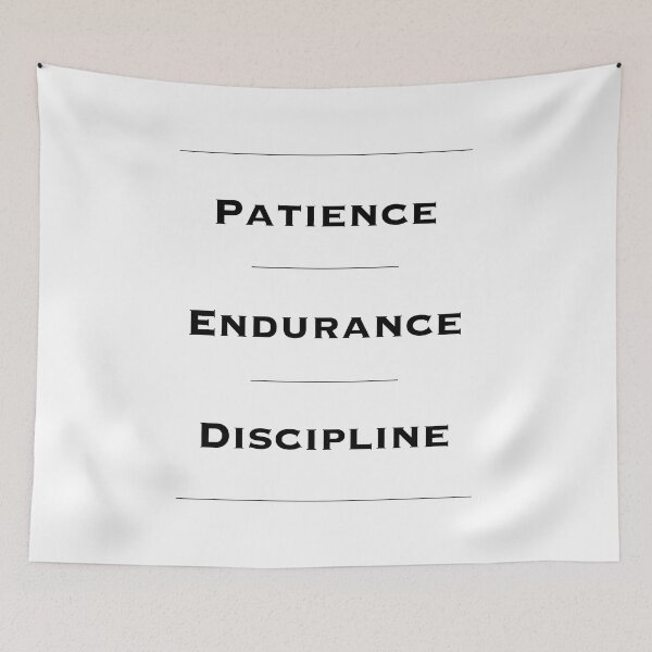 Item preview, Patience, Endurance, Discipline - Motivational Quotes. Inspirational Quotes. Entrepreneur Gift. designed and sold by Read This Already.