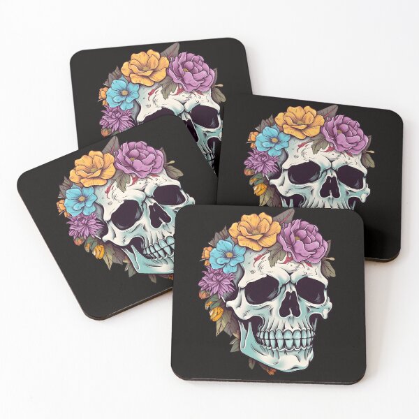 Item preview, Skull And Flowers 2 designed and sold by Patrick Brodeur.