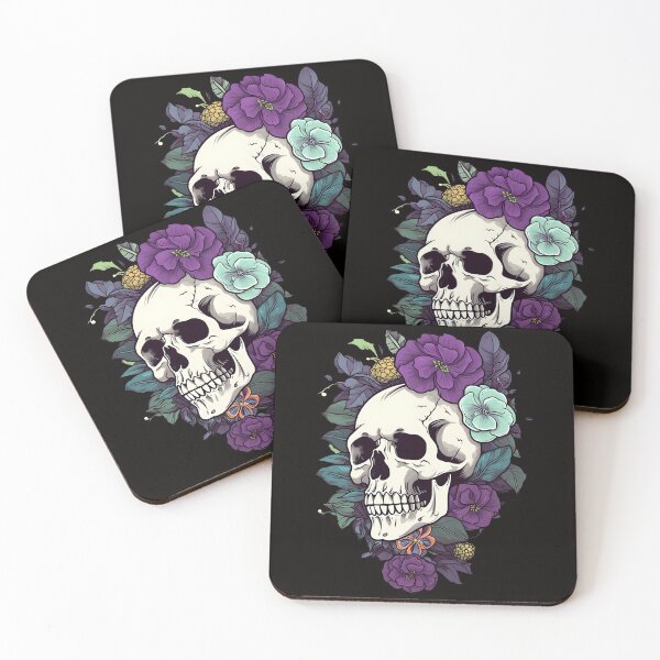 Item preview, Skull And Flowers 3 designed and sold by Patrick Brodeur.