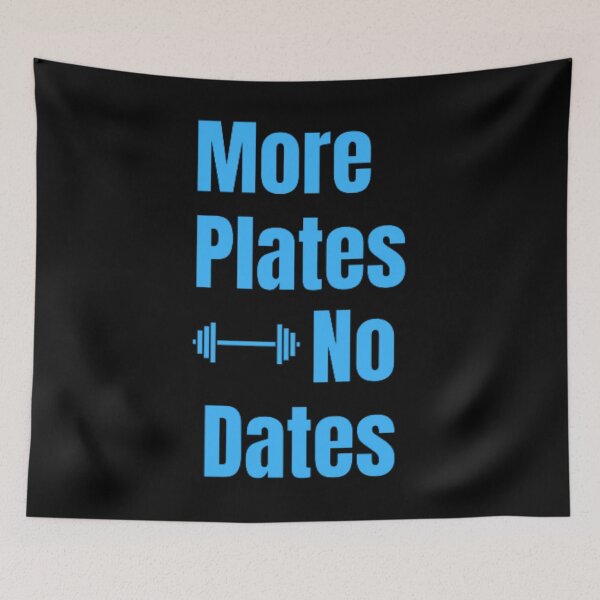 Item preview, More Plates No Dates Gym Fitness Bodybuilding  designed and sold by TeePassion.