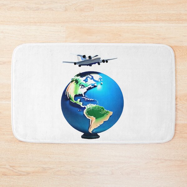 Artikelvorschau,  Airplane flying over the world entworfen und verkauft von mtamri.