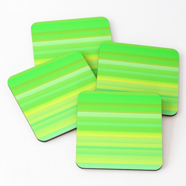 Item preview, Monochrome green tones stripes |  Green hues horizontal striped designed and sold by lausn.