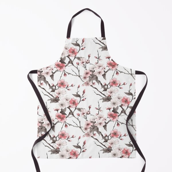 Artikelvorschau, Frühlings-Kimono-Muster im japanischen Stil von Sakura auf weißem Hintergrund entworfen und verkauft von CroffleStudio.