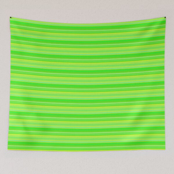 Item preview, Monochrome vibrant green tones stripes |  Green hues horizontal striped designed and sold by lausn.