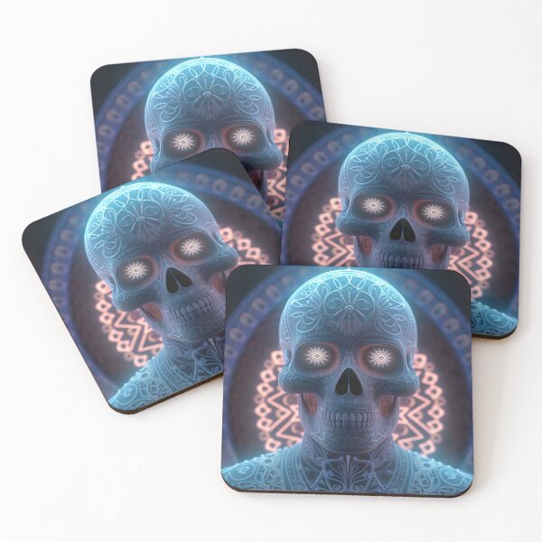 Item preview, Neon Skull dreaming designed and sold by AtrapineArt.