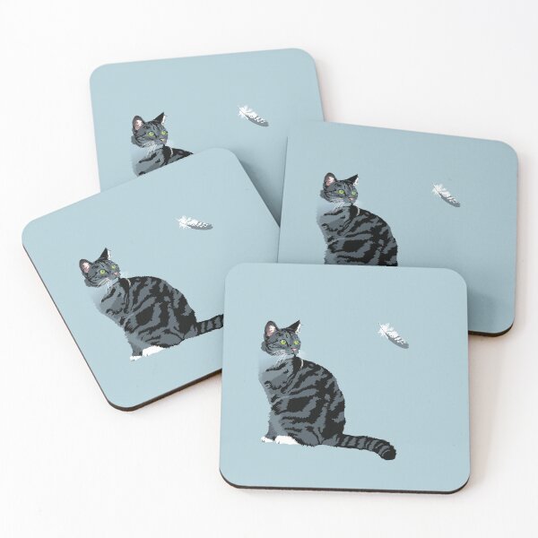 Item preview, The Cat and The Feather designed and sold by Bloomin'  Arty Families.