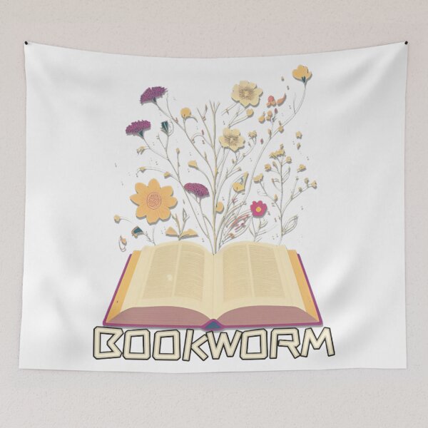 Item preview, Shhh I'm Reading Vintage Pastel Open Book With Flowers - Bookworm V2 designed and sold by DreamingAwake1.