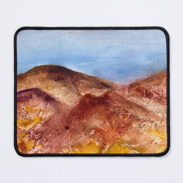 Item preview, Desert mountains, gold and red designed and sold by FunArt4All.