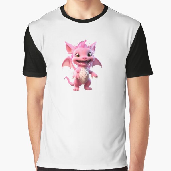Vista previa del artículo con la obra «Pink baby dragon», diseñado y vendido por Cahlie Li.
