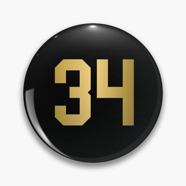 Item preview, Golden Number 34 - Sports Numbers  designed and sold by NECHSTORE.