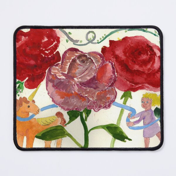 Item preview, Unicorn and Fairy live under roses designed and sold by FunArt4All.