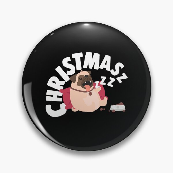 Item preview, funny sleepy pug christmas designed and sold by illustrationow.