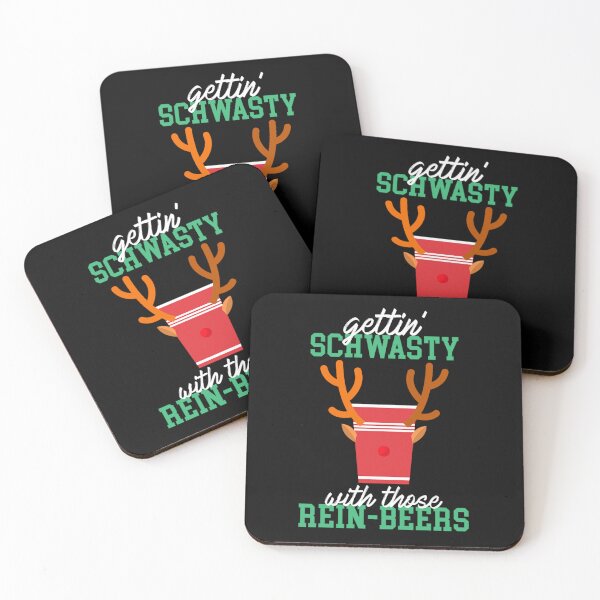 Item preview, gettin shwasty with those rein beers reindeer funny xmas christmas designed and sold by illustrationow.