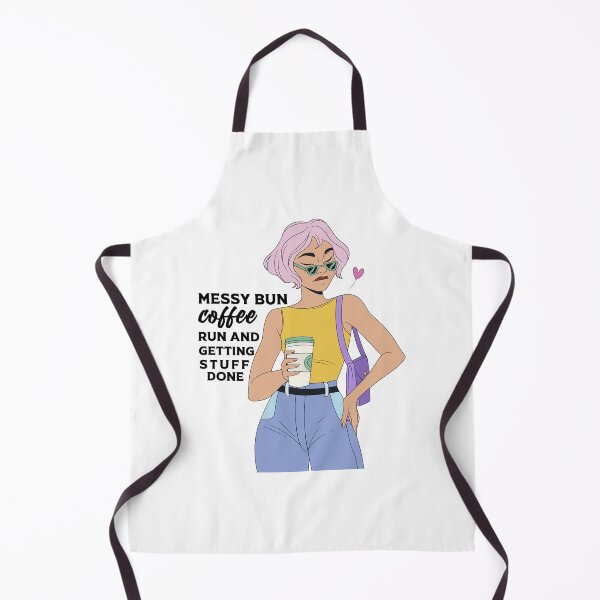 Item preview, messy bun coffee run and getting stuff done Premium T-Shirt designed and sold by r1bbit.