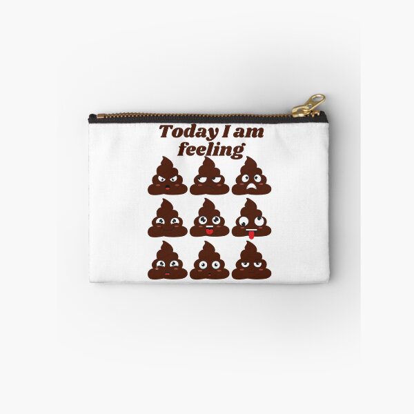 Item preview, To day I am feeling poo emoji - funny designed and sold by PellSilversmith.