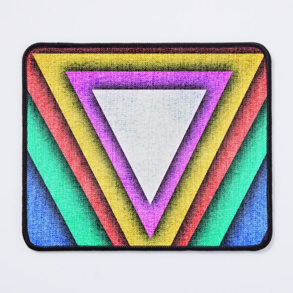 Item preview, Unique triangles fabric textured  designed and sold by zuchri.