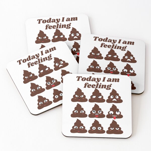 Item preview, To day I am feeling poo emoji - funny designed and sold by PellSilversmith.