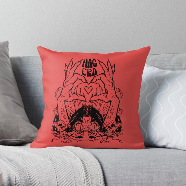 Halloween Throw Pillow/ Pastel Gothic Apothecary And Graveyard