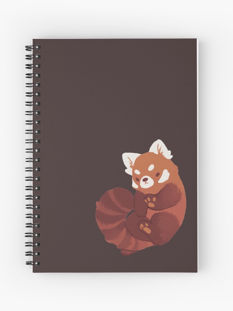 Spiral Notebook, Red Panda designed and sold by Rowan Kingsbury