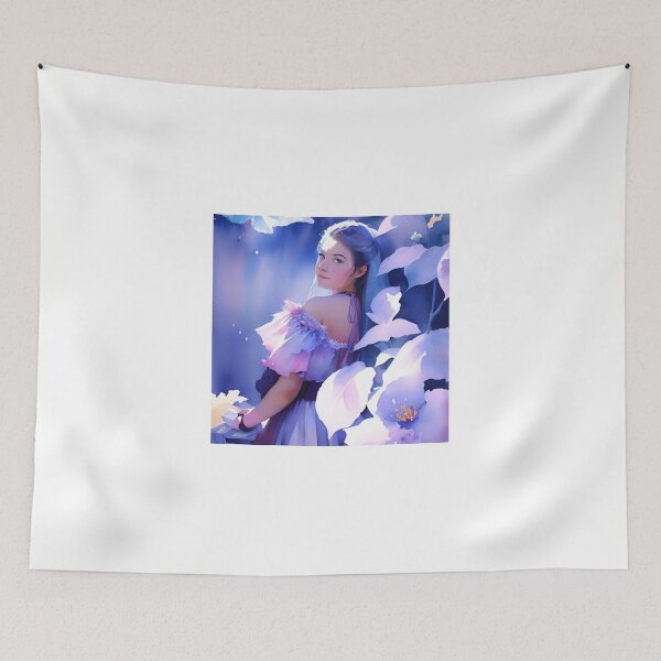 Item preview, Purple Garden Watercolor  designed and sold by Nicesiri.