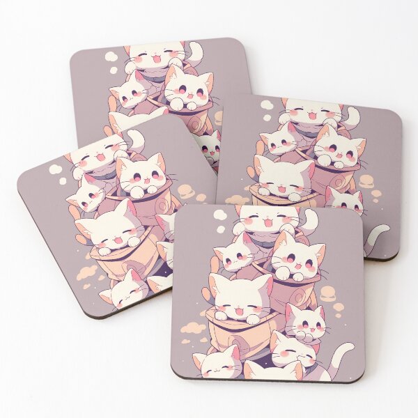 Item preview, Cute stack of Cats - Kawaii - Anime designed and sold by NianderQuinn.