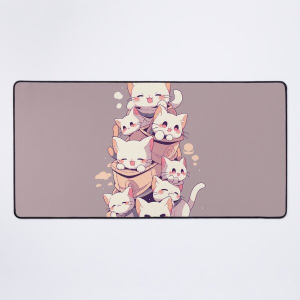 Artikelvorschau, Netter Stapel Katzen - Kawaii - Anime entworfen und verkauft von NianderQuinn.