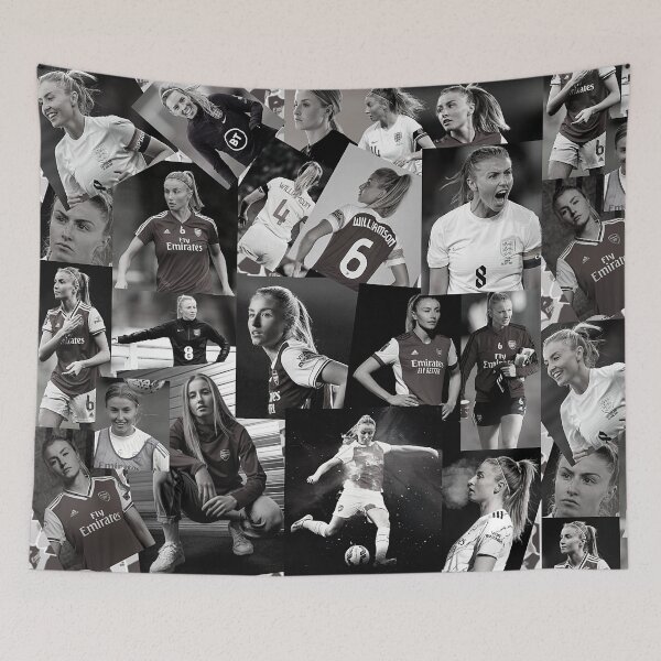 Item preview, Leah Williamson Black and White Aesthetic Collage Art designed and sold by CollageHeaven.