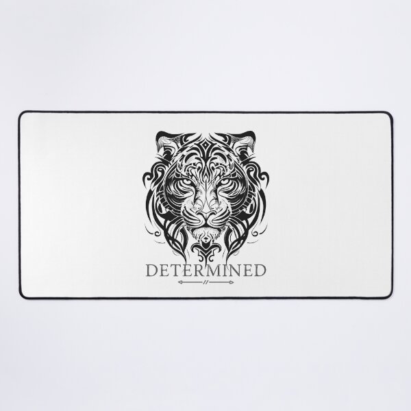 Item preview, Determined Tribal Tiger Face in Black - Make a Bold Statement designed and sold by ShadowAndSlate.
