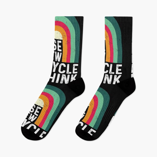 Item preview, Recycle Reuse Renew Rethink Earth Day Retro Rainbow designed and sold by GravitiTees.
