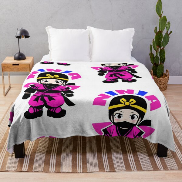 Item preview, cute and happy baby girl ninja design graphic illustration by ironpalette designed and sold by ironpalette.