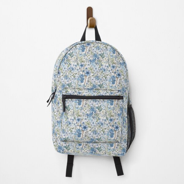 Item preview, Blue flowers pattern designed and sold by mliotard.