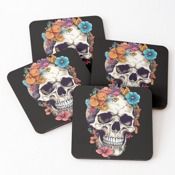 Item preview, Skull And Flowers 7 designed and sold by Patrick Brodeur.