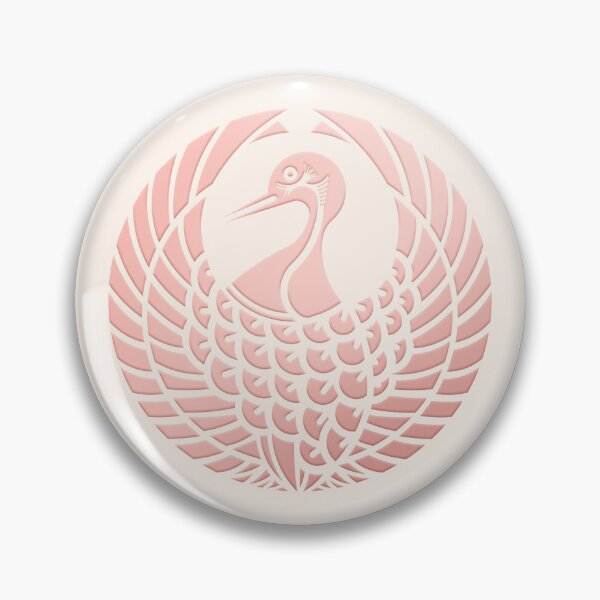Item preview, Rose Gold Tsuru no Maru Kamon designed and sold by Takeda-art.