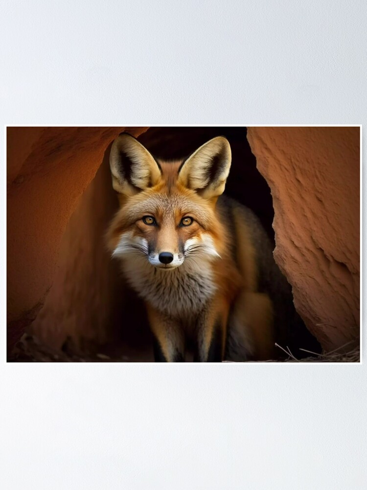 fox in his den | Poster